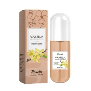 Roxelis Vanilla Body Spray - Natural Fresh Vanilla Fragrance for Daily Use