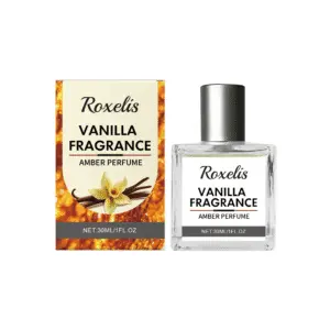 Roxelis Vanilla Amber Eau De Toilette - Natural Fresh Fragrance for Daily Wear
