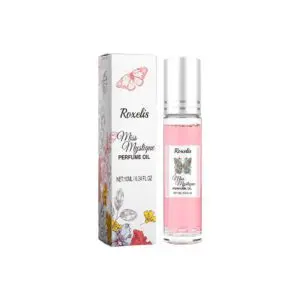 Roxelis Rolling Rose Portable Perfume Vial - Natural Fresh Long-Lasting Fragrance