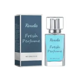 Roxelis Fresh Amber Wood Perfume with Violet & Vanilla Extract - Long-Lasting Mild Fragrance