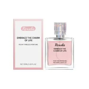 Roxelis Peony Perfume with Jasmine & Lavender - Long-Lasting Floral Scent