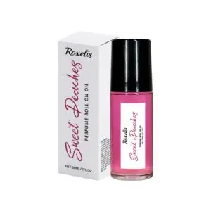Roxelis Peach Pink Ball Roller Perfume - Fresh Light Fruit Scent