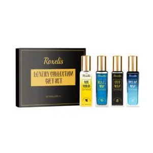 Roxelis Men's Eau De Toilette Set - Cedar & Sandalwood Fragrance for Fresh Charm