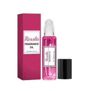Roxelis Women's Roll-On Rose Perfume for Wrist & Neck, Portable Fresh Fragrance
