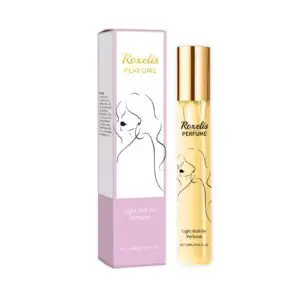 Roxelis Floral Almond Latte Roll-On Perfume - Long-Lasting, Portable Fragrance