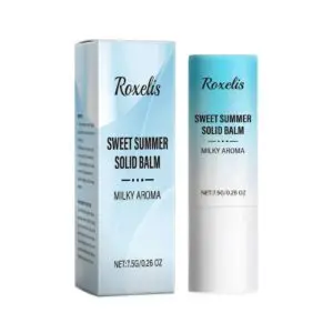 Roxelis Sweet Summer Solid Perfume Balm - Fresh Scent, Portable Moisturizing Care