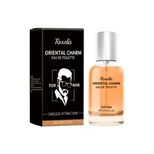 Roxelis Oriental Charm Eau De Toilette for Men - Fresh Light Fragrance with Lemon & Sandalwood