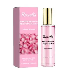 Roxelis Blooms Almond Fragrance Mist - Fresh Natural Body Mist with Long-Lasting Aroma