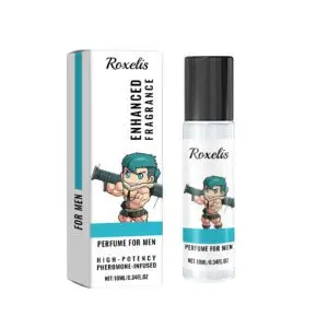 Roxelis Men's Natural Long-Lasting Perfume for Wrist, Neck & Ear
