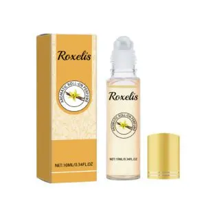 Roxelis Lady Arabian Roll On Perfume with Vanilla & Sandalwood - Long-Lasting Fragrance