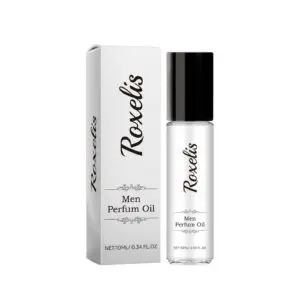 Roxelis Men's Perfume Oil - Fresh Elegant Fragrance, Natural Long-Lasting Scent, Compact Portable Ball