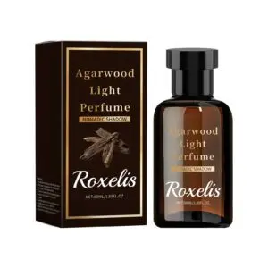 Roxelis Agarwood Eau De Toilette - Natural Fresh Fragrance with Wood Notes, Portable Daily Scent