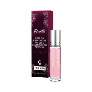 Roxelis Women's Natural Fresh Floral Scent Roll-On Perfume with Portable Ball Design