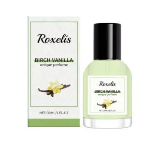 Roxelis Birch Vanilla Perfume with Natural Extracts - Light, Portable Fragrance
