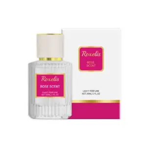 Roxelis Natural Rose Perfume with Fresh Floral Scent - Long-Lasting Elegant Fragrance