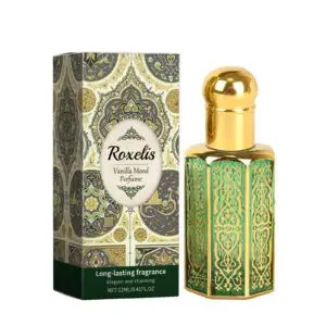 Roxelis Vanilla Perfume - Lightweight Elegant Scent with Jasmine & Sandalwood Notes, Travel-Friendly