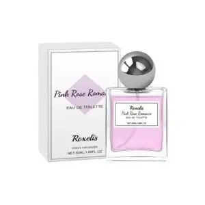 Roxelis Pink Rose Charm Perfume with Lavender & Patchouli Extract - Long-Lasting Floral Fragrance
